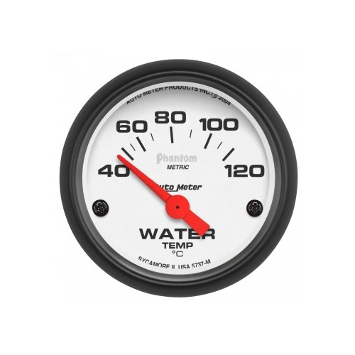 AUTOMETER GAUGE 2-1/16" WATER TEMPERATURE,40-120C,AIR-CORE,PHANTOM # 5737-M