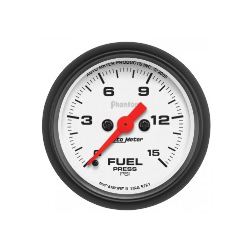 AUTOMETER GAUGE 2-1/16" FUEL PRESSURE,0-15 PSI,STEPPER MOTOR,PHANTOM # 5761