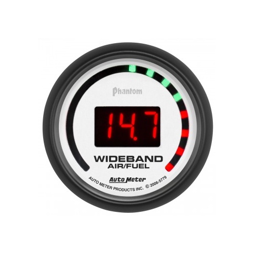 AUTOMETER GAUGE 2-1/16" WIDEBAND STREET AIR/FUEL RATIO,10:1-17:1 AFR,PHANTOM # 5779