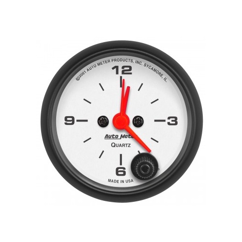 AUTOMETER GAUGE 2-1/16" CLOCK,12 HOUR,PHANTOM # 5785