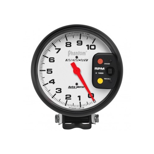 AUTOMETER GAUGE 5" PEDESTAL TACHOMETER,W/ MEMORY,0-10,000 RPM,PHANTOM # 5795