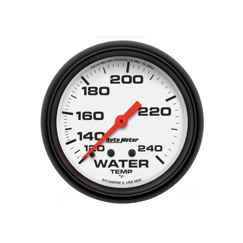 AUTOMETER GAUGE 2-5/8" WATER TEMPERATURE,120-240F,6 FT.,MECHANICAL,PHANTOM # 5832