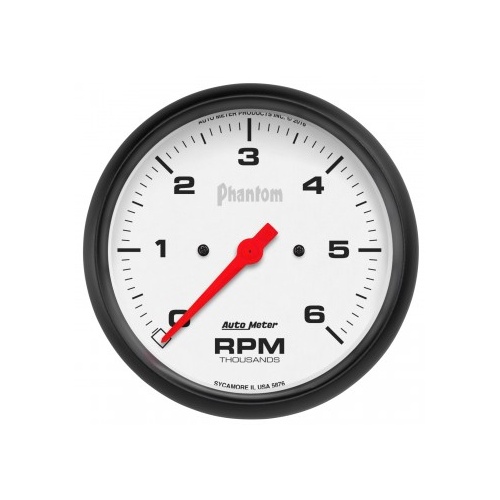 AUTOMETER GAUGE 5" IN-DASH TACHOMETER,0-6,000 RPM,PHANTOM # 5876