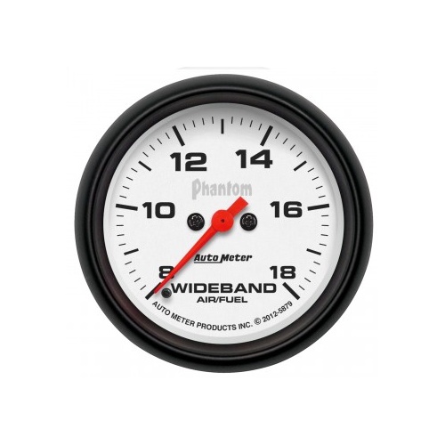 AUTOMETER GAUGE 2-5/8" WIDEBAND AIR/FUEL RATIO,ANALOG,8:1-18:1 AFR,PHANTOM # 5879