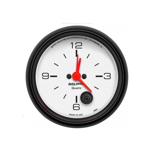 AUTOMETER GAUGE 2-5/8" CLOCK,12 HOUR,PHANTOM # 5885