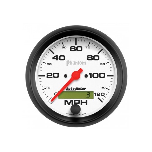 AUTOMETER GAUGE 3-3/8" SPEEDOMETER,0-120 MPH,ELECTRIC,PHANTOM # 5887