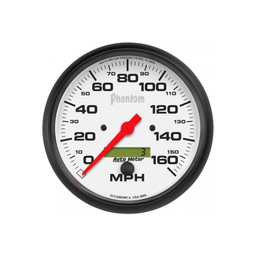 AUTOMETER GAUGE 5" SPEEDOMETER,0-160 MPH,ELECTRIC,PHANTOM # 5889