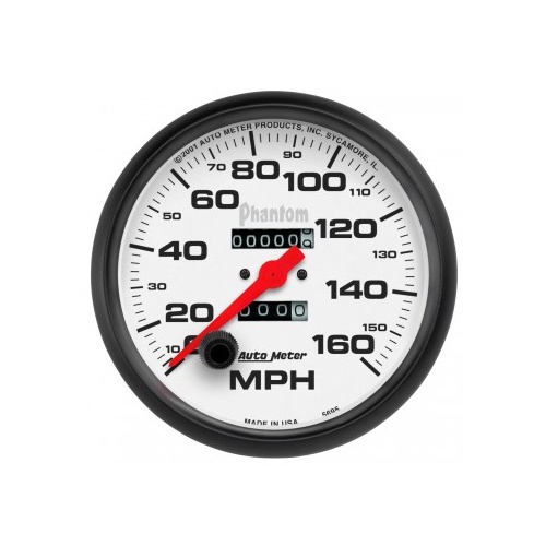 AUTOMETER GAUGE 5" SPEEDOMETER,0-160 MPH,MECHANICAL,PHANTOM # 5895