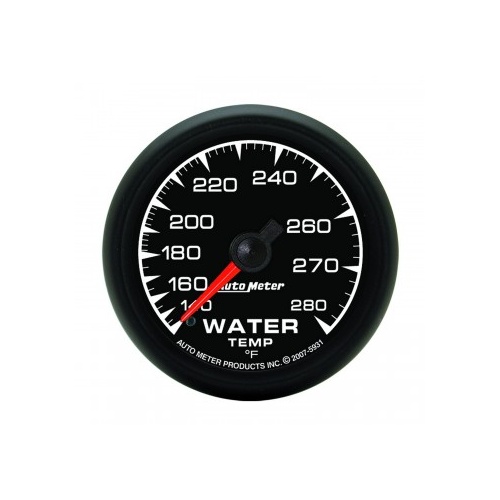AUTOMETER GAUGE 2-1/16" WATER TEMPERATURE,140-280F,6 FT.,MECHANICAL,ES # 5931
