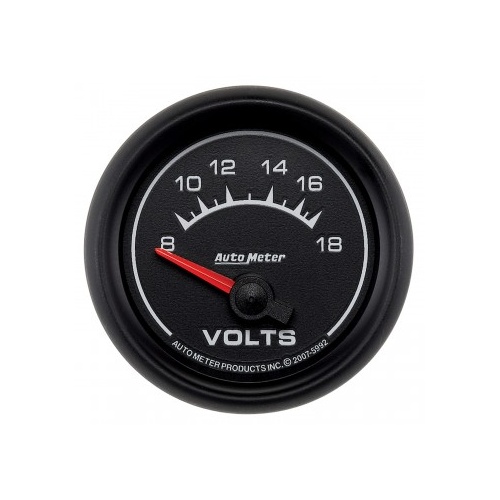 AUTOMETER GAUGE 2-1/16" VOLTMETER,8-18V,AIR-CORE,ES # 5992