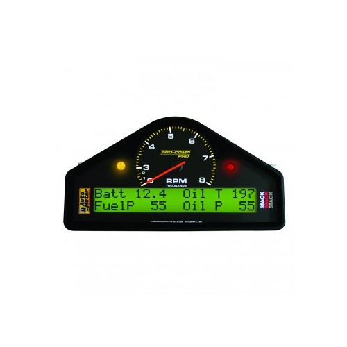AUTOMETER GAUGE RACE DASH,0-3-8K RPM,PRO-COMP PRO # 6012