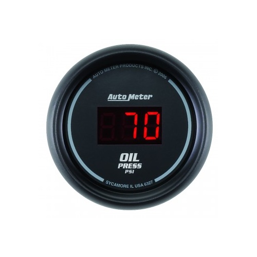 AUTOMETER GAUGE 2-1/16" OIL PRESSURE,5-100 PSI,SPORT-COMP DIGITAL # 6327