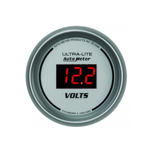 AUTOMETER GAUGE 2-1/16" VOLTMETER,8-18V,ULTRA-LITE DIGITAL # 6593