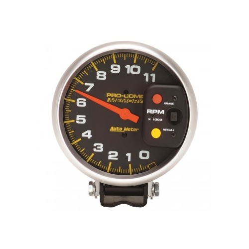 AUTOMETER GAUGE 5" TACHOMETER,0-11,000 RPM,PEDESTAL W/PEAK MEMORY,PRO-COMP # 6811