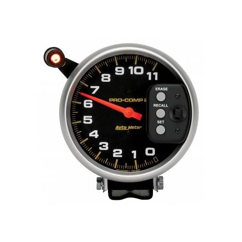 AUTOMETER GAUGE 5" TACHOMETER,0-11,000 RPM,PEDESTAL W/ QUICK LITE & PEAK MEMORY,PRO-COMP # 6857
