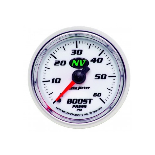 AUTOMETER GAUGE 2-1/16" BOOST,0-60 PSI,MECHANICAL,NV # 7305