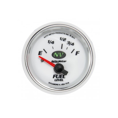 AUTOMETER GAUGE 2-1/16" FUEL LEVEL,16-158 ?,AIR-CORE,NV # 7318