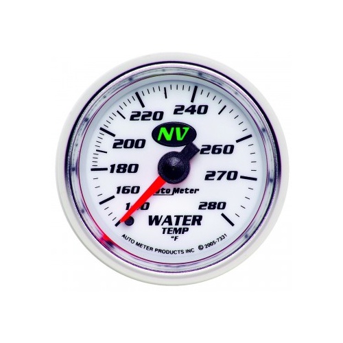AUTOMETER GAUGE 2-1/16" WATER TEMPERATURE,140-280F,6 FT.,MECHANICAL,NV # 7331