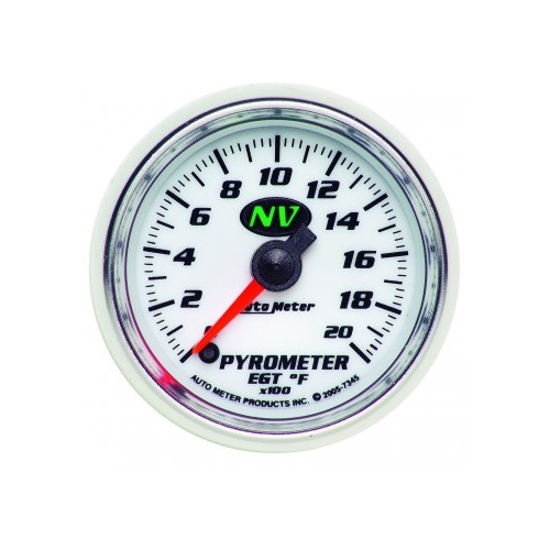 AUTOMETER GAUGE 2-1/16" PYROMETER,0-2000F,STEPPER MOTOR,NV # 7345