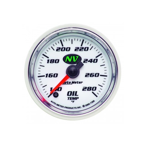 AUTOMETER GAUGE 2-1/16" OIL TEMPERATURE,140-280F,STEPPER MOTOR,NV # 7356