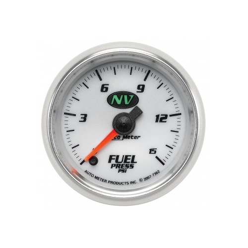 AUTOMETER GAUGE 2-1/16" FUEL PRESSURE,0-15 PSI,STEPPER MOTOR,NV # 7362