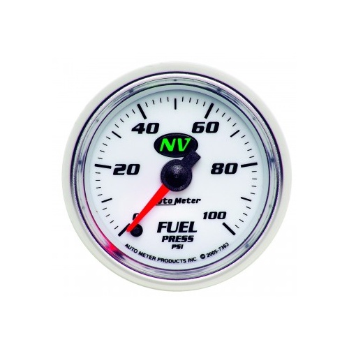 AUTOMETER GAUGE 2-1/16" FUEL PRESSURE,0-100 PSI,STEPPER MOTOR,NV # 7363
