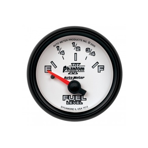AUTOMETER GAUGE 2-1/16" FUEL LEVEL,0-90 ?,AIR-CORE,SSE,GM # 7513