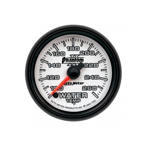 AUTOMETER GAUGE 2-1/16" WATER TEMPERATURE,100-260F,STEPPER MOTOR,PHANTOM II # 7555