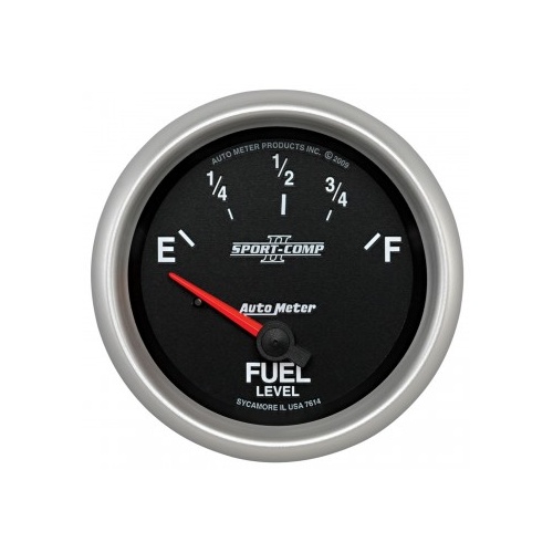 AUTOMETER GAUGE 2-5/8" FUEL LEVEL,0-90 ?,AIR-CORE,GM,SSE,SC II # 7614