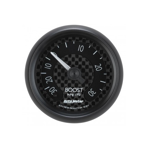 AUTOMETER GAUGE 2-1/16" BOOST/VACUUM,30 IN HG/30 PSI,MECHANICAL,GT # 8003