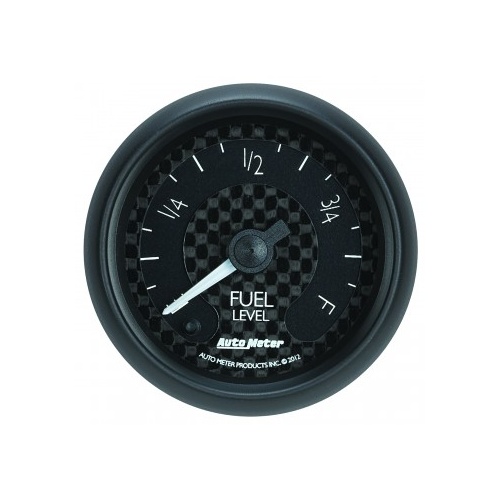 AUTOMETER GAUGE 2-1/16" FUEL LEVEL,PROGRAMMABLE 0-280 ?,STEPPER MOTOR,GT Series # 8010