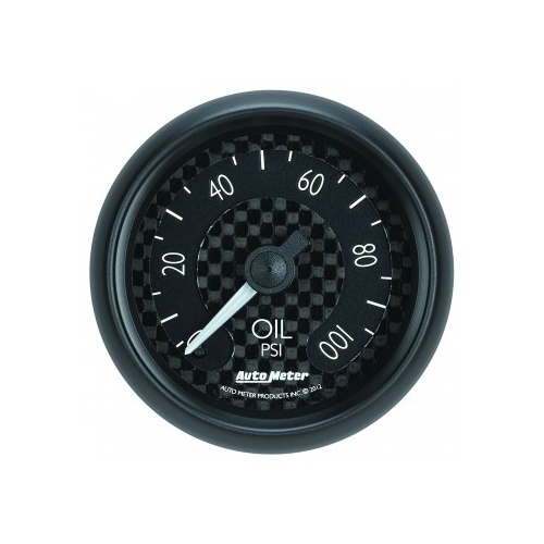 AUTOMETER GAUGE 2-1/16" OIL PRESSURE,0-100 PSI,MECHANICAL,GT # 8021