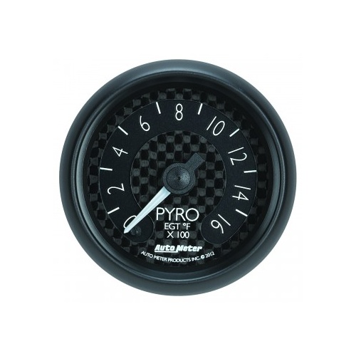 AUTOMETER GAUGE 2-1/16" PYROMETER,0-1600F,STEPPER MOTOR,GT # 8044