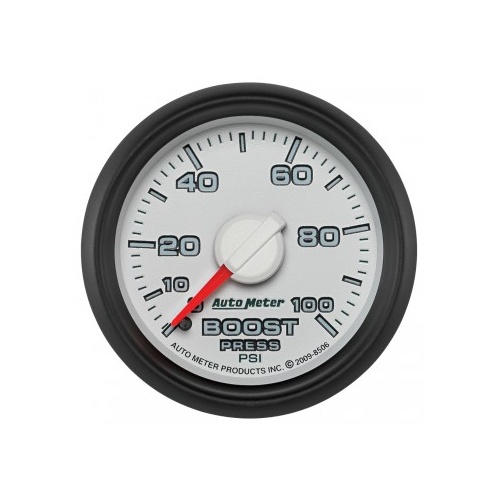 AUTOMETER GAUGE 2-1/16" BOOST,0-100 PSI,MECHANICAL,GEN 3 DODGE FACTORY MATCH # 8506