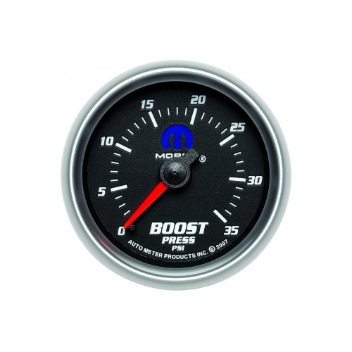 AUTOMETER GAUGE 2-1/16" BOOST,0-35 PSI,MECHANICAL,BLACK,MOPAR # 880011