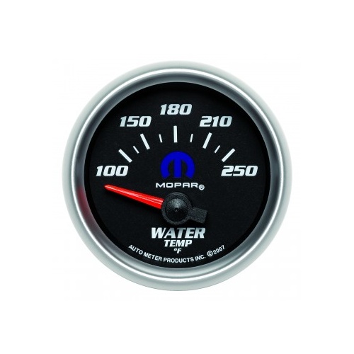 AUTOMETER GAUGE 2-1/16" WATER TEMPERATURE,100-250F,AIR-CORE,BLACK,MOPAR # 880016
