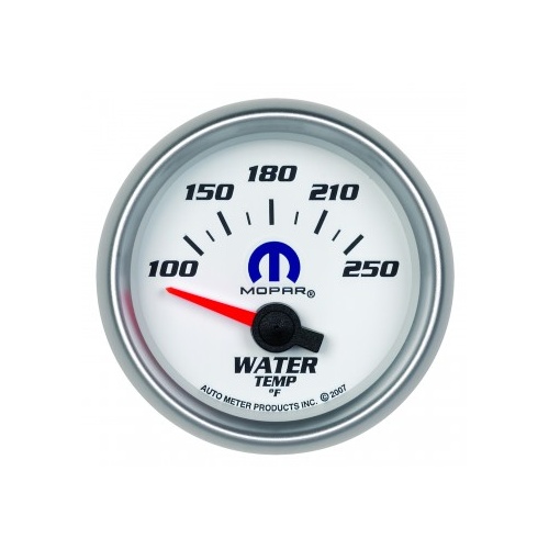 AUTOMETER GAUGE 2-1/16" WATER TEMPERATURE,100-250F,AIR-CORE,WHITE,MOPAR # 880030
