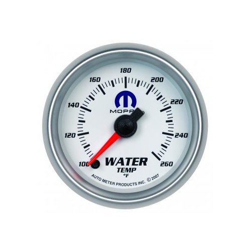 AUTOMETER GAUGE 2-1/16" WATER TEMPERATURE,100-260F,STEPPER MOTOR,WHITE,MOPAR # 880032