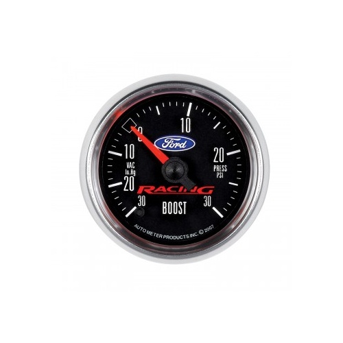 AUTOMETER GAUGE 2-1/16" BOOST/VACUUM,30 IN HG/30 PSI,STEPPER MOTOR,FORD RACING # 880074