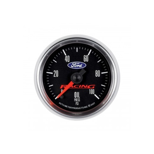 AUTOMETER GAUGE 2-1/16" OIL PRESSURE,0-100 PSI,STEPPER MOTOR,FORD RACING # 880085