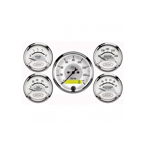 AUTOMETER 5 PC GAUGE KIT,3-1/8" & 2-1/16",ELECTRIC SPEEDOMETER,FORD MASTERPIECE # 880087