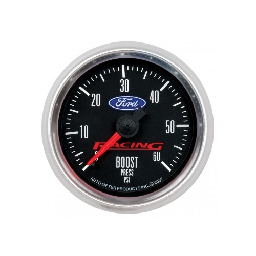 AUTOMETER GAUGE 2-1/16" BOOST,0-60 PSI,MECHANICAL,FORD RACING # 880106