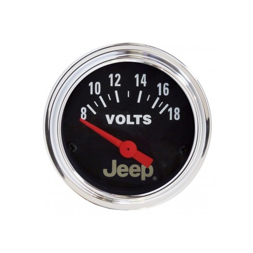 AUTOMETER GAUGE 2-1/16" VOLTMETER,8-18V,AIR-CORE,JEEP # 880242