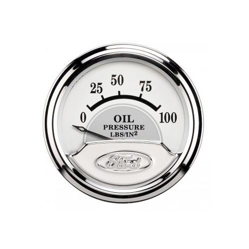 AUTOMETER GAUGE 2-1/16" OIL PRESSURE,0-100 PSI,AIR-CORE,FORD MASTERPIECE # 880352