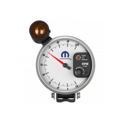 AUTOMETER GAUGE 5" PEDESTAL TACHOMETER,0-10,000 RPM,2.5 PPR,WHITE,MOPAR # 880410