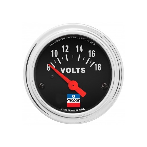 AUTOMETER GAUGE 2" VOLTMETER,8-18 VOLTS,MOPAR CLASSIC # 880788