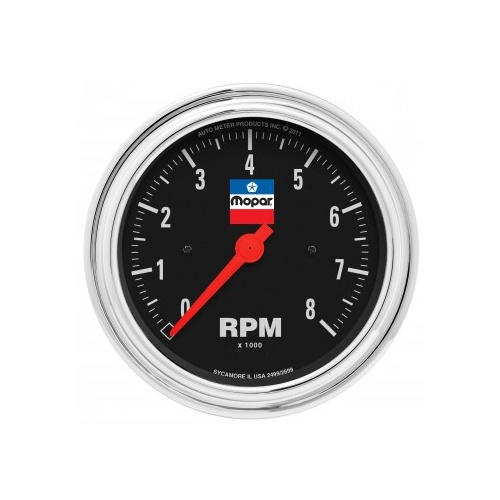 AUTOMETER GAUGE 3-3/8" TACH,8,000 RPM,4,6,8 CYL,IN-DASH,MOPAR CLASSIC # 880791