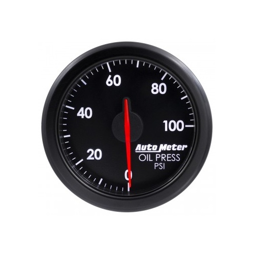 AUTOMETER GAUGE 2-1/16" OIL PRESS,0-100 PSI,AIR-CORE,AIRDRIVE,BLACK # 9152-T