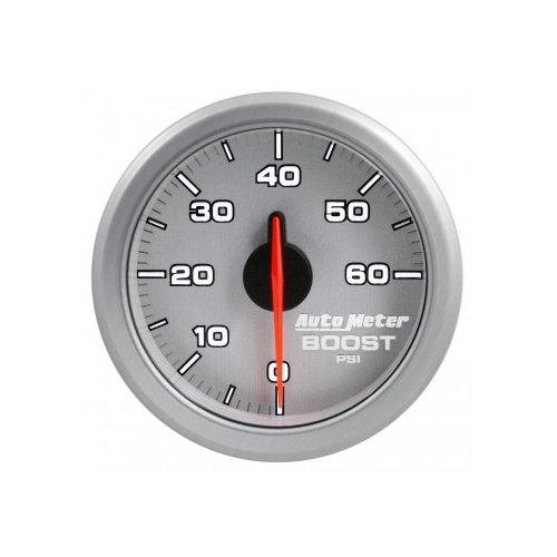 AUTOMETER GAUGE 2-1/16" BOOST,0-60 PSI,AIR-CORE,AIRDRIVE,SILVER # 9160-UL