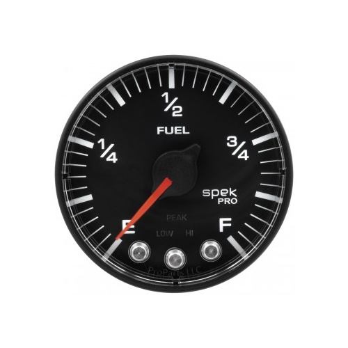 AUTOMETER GAUGE 2-1/16" FUEL LEVEL,PROGRAMMABLE 0-300 ?,STEPPER MOTOR,SPEK-PRO,FLAT ANTIGLARE LENS # P312328
